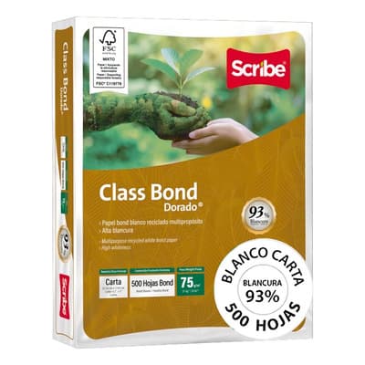 Papel Tamaño Carta Scribe Class Bond Dorado Quinientas Hojas Blanco Calidad Premium - $113.99 en Mercado Libre | PrecioMX