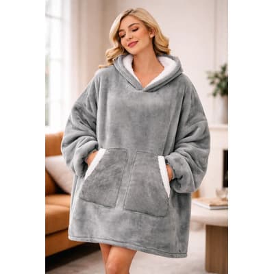 Sudadera Cobija Hoodie Con Capucha Afelpada Calientita Suave