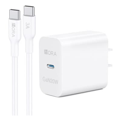Cargador Tipo C Gan Carga Rápida Pd 20w 1hora Con Cable Usb C A C Para Ip 16 15 Pro Max Compatible Con Samsung Galaxy A16, S24, S22/xiaomi Pocophone Poco M5s, C75/motorola Blanco - $68.00 en Mercado Libre | PrecioMX
