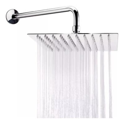 Regadera De Lujo Tipo Lluvia Incluido Tubo De 30cms Acero In Color Plateado - $129.00 en Mercado Libre | PrecioMX