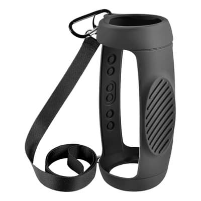 Jbl Charge 5 - Funda De Silicona Para Altavoz Bluetooth Portátil Impermeable Y Portátil, De Viaje De Gel Protector De Piel Suave, Bolsa De Goma Impermeable Con Correa Para El Hombro Y Mosquetón