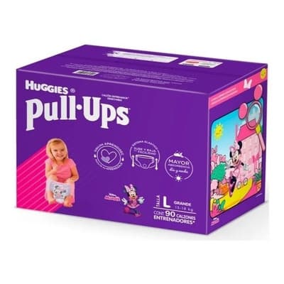 Pañales Huggies Pull Ups Noche Y Dia Etapa 5 Grande 90 Pzas