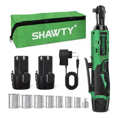 Shawty Llave De Impacto Inalambrico 3/8 , Matraca Eléctricas 46n.m, Trinquete Electrico 2ah Batería*2, Velocidad Regulable Sin Escalonamiento, Con 7 Vasos Y Bolsa De Transporte Verde - $740.24 en Mercado Libre | PrecioMX