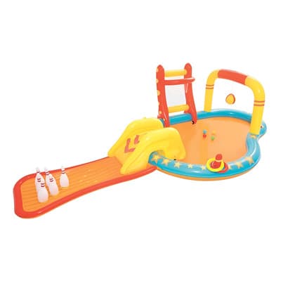Centro Juego Acuatico Alberca Inflable Play Center Bestway Color Naranja Claro - $768.25 en Mercado Libre | PrecioMX