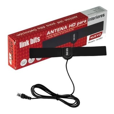 Antena Hd Link Bits Uhf Plana Pantallas Tv Abierta C4s Negro - $77.00 en Mercado Libre | PrecioMX