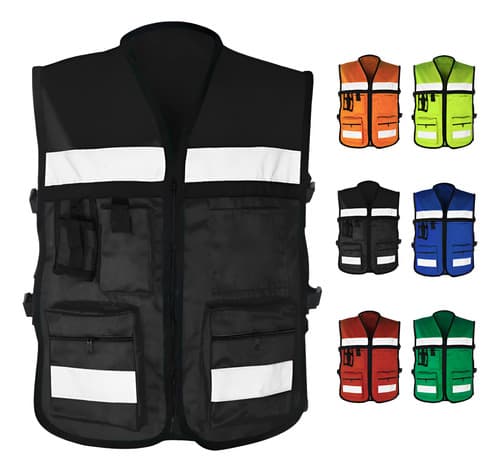 Chaleco Brigadista Reflejante Seguridad Industrial Dif Color - $134.44 en Mercado Libre | PrecioMX