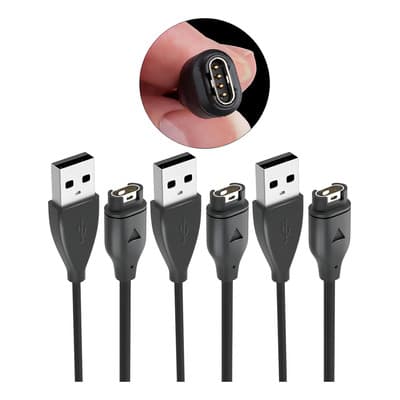 3 Pzs Cable Cargador Usb Para Garmin Fenix 5,6,7,5s,6s,7s,5x Negro - $138.60 en Mercado Libre | PrecioMX