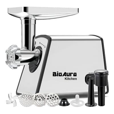 Molino De Carne Eléctrico Bioaura Moli01 Embutidor Kubbe 1200w 25kg/h - $1,335.69 en Mercado Libre | PrecioMX