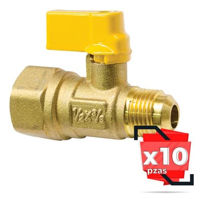 Válvula Esfera Para Gas L.p. Y Natural, 10 Pzas - $740.00 en Mercado Libre | PrecioMX