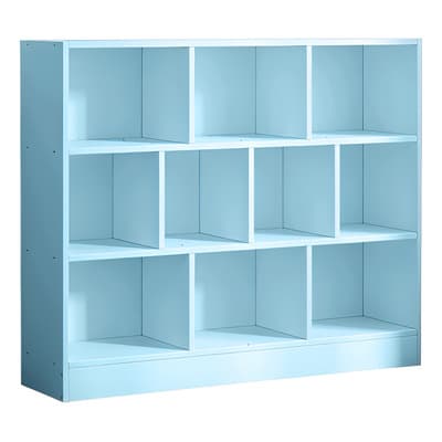 Organizador De 10 Cubos, Librero Para Oficina Multifuncional Color Azul