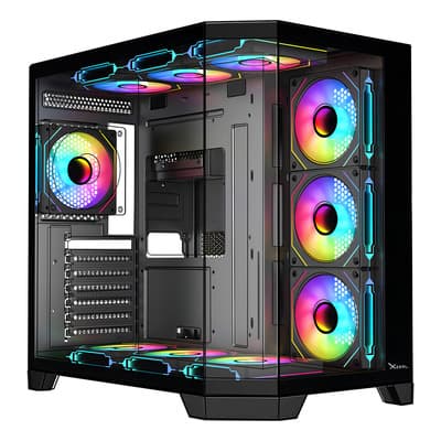Gabinete Gamer Xzeal Xz150 Atx Media Torre 4 Fan Cristal Templado Argb Negro Xzgaxt1b - $1,684.00 en Mercado Libre | PrecioMX