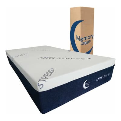 Colchón King Size Memory Foam Antiestress Con 8 Cm De Memory Foam Y Espuma De Alta Densidad Con Funda Lavable En Caja Memory Dream Medidas: 200*190*28