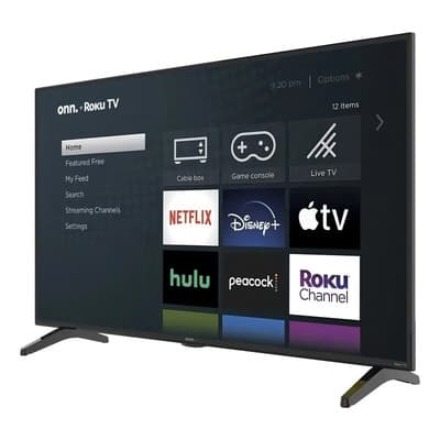 Smart TV 50 pulgadas Onn Serie 4 Pantalla LED 4k UHD Sistema Operativo Roku OS, Compatible con Alexa y Google Assistant - Excelente (Reacondicionado)