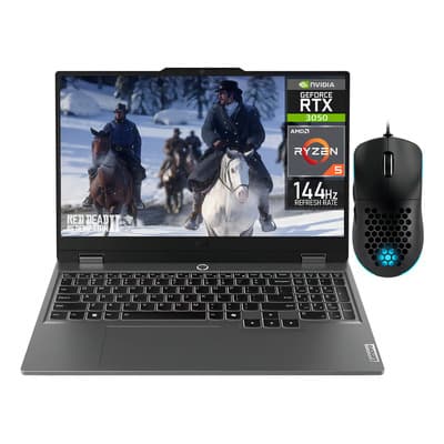 Laptop Gamer LENOVO LOQ NVIDIA GeForce RTX 3050 AMD Ryzen 5 7235HS 16GB DDR5 1.5TB SSD 15.6" Full HD 144Hz W11 Teclado Español Mouse DXT Gaming