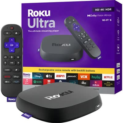 Roku Ultra Version 2024 4850r 4k 2gb Hdr10+ Wifi6 Control Color Negro Tipo De Control Remoto De Voz - $1,030.00 en Mercado Libre | PrecioMX