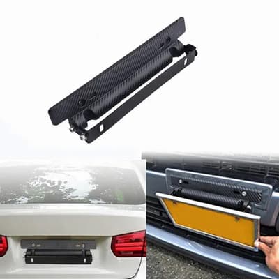 Porta Placa Negro Universal Doble Ajuste Posiciones Matricula Jdm - $98.00 en Mercado Libre | PrecioMX