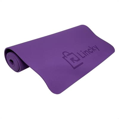 Tapete Yoga Pilates Mat Ejercicio 5 Mm Tpe Antideslizante Color Morado