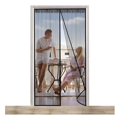 Mosquitero Puerta Cortina Magnética Malla Mosquitera Moscas Anti Mosquitos Imantada Fibra Protectora Delgada Resistente Color Negro - $99.90 en Mercado Libre | PrecioMX