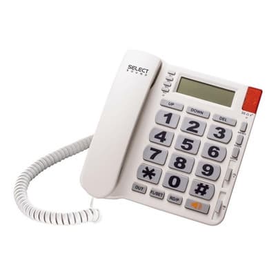 Teléfono Fijo Alámbrico Select Sound 8216 Casa Oficina Identificador De Llamadas Teclas Grandes Color Blanco - $425.00 en Mercado Libre | PrecioMX