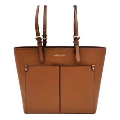 Bolsa Michael Kors Original Tote Double Pocket Cuero Negro