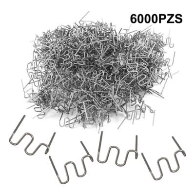 6000 Pzs Soldadora Auto Plastico Soldadura De Pernos, Kit Soldadura Plástico, Gvfyy Kit Grapadora Caliente, Kit Pistola Soldadora Plástico, Kit Reparación Parachoques Coche, Kit De Reparación De