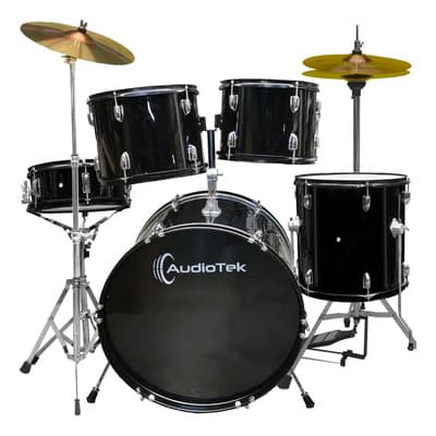 Batería Acustica Audiotek 23 Pulgadas Negra 5 Piezas Platillos Atriles Bombo Bateria Musical Principiantes Profesional... Negro - $4,849.03 en Mercado Libre | PrecioMX