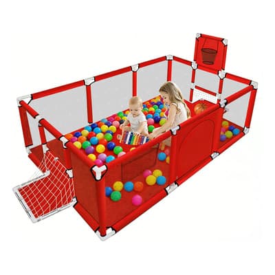 Corralitos Plegable Bebe Talla Grande Corral Gimnasio Juegos Rojo - $679.32 en Mercado Libre | PrecioMX