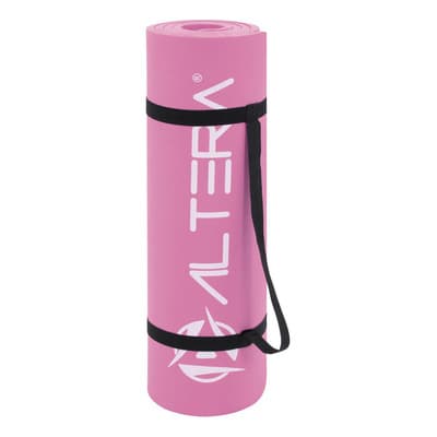 Tapete Yoga Mat Fitnes Ejercicio Antideslizante Grosor 1.4cm Color Rosa