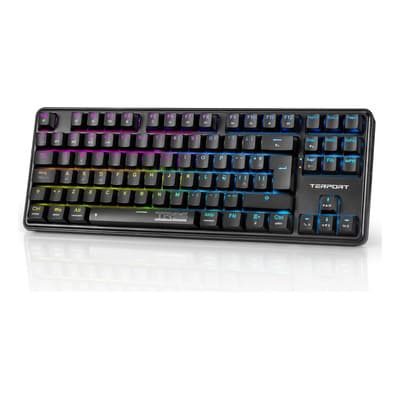 Terport 80% Gasket Teclado Mecánico Inalámbrico Español Rgb, Win&mac Compatible, Sonido Cremoso,... Negro Inalámbrico Español Latinoamérica - $849.10 en Mercado Libre | PrecioMX