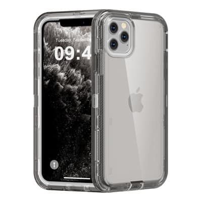Funda Case De Uso Rudo 360 Para iPhone Transparente Antigolpes Con Marco Frontal 3 En 1 Desarmable Tpu + Pc Engrosamiento Múltiple Para Evitar Caídas Para iPhone 11 Pro Negro Orilwoya - $98.00 en Mercado Libre | PrecioMX