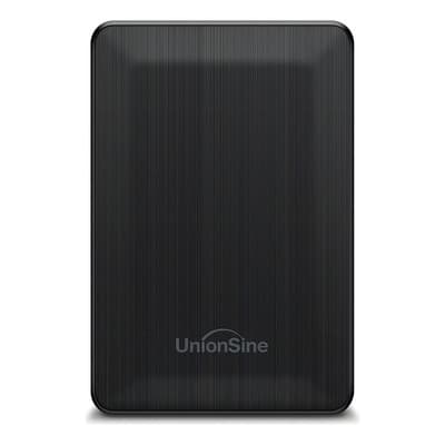UnionSine Disco Duro Externo 1TB USB 3.0 HDD Portable PS4 Xbox PC Mac Negro