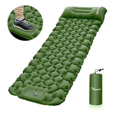 Nanwei Colchoneta Acampar Ultraligera Portátil Con Almohada Color Verde - $398.00 en Mercado Libre | PrecioMX