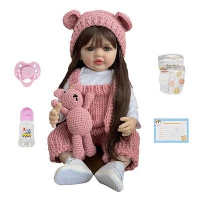 Lindo Realista Reborn 55cm Bebé Muñecas Niña Silicona Conejo Reborn Dolly Para Niños Mayores De 3 Años Accesorios Incluidos - $752.64 en Mercado Libre | PrecioMX