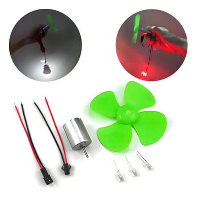 Eonspark Kit Generador Eólico Diy 90mm, Mini Turbina 0.01v-24v, Motor Dc, Motores, Kit Electrónica, Componentes Electrónicos - $210.00 en Mercado Libre | PrecioMX