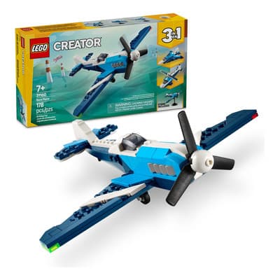 Lego® Creator 3en1 Aeronave: Avión De Carreras 31160; Juguete Transformable En Un Jet O Un Helicóptero, Juego De Vehículos, Idea De Regalo Para Niños Y Niñas De 7 Años O Más 178 - $309.00 en Mercado Libre | PrecioMX