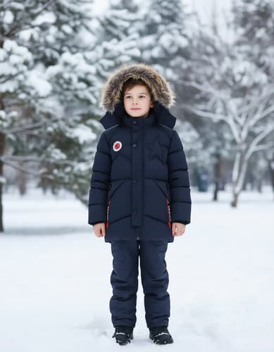 Chaqueta Gruesa De Algodón Para Niño