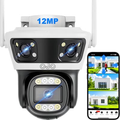 Cámara De Seguridad Ojo Exterior 12mp 3 Lentes Visión Nocturna Color Wifi Blanco - $595.90 en Mercado Libre | PrecioMX