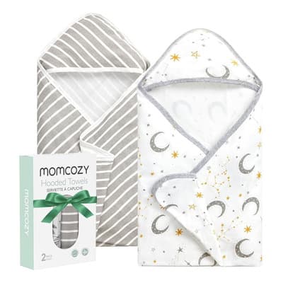 Momcozy 2 Pzs Toalla De Baño Bebé Con Capucha 70 Cm Color Cielo Estrellado - $441.24 en Mercado Libre | PrecioMX