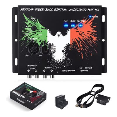 Epicentro Restaurador De Bajos Digital Con Luces Led Ecualizador Para Auto, Pickups Y Suv Incluye Control Remoto Y Accesorios De Instalación Audishako Max-mx Negro - $648.83 en Mercado Libre | PrecioMX