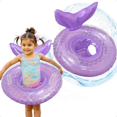 Inflable Cola Sirena Morado Flotador Infantil Playa Alberca Color Lila - $191.57 en Mercado Libre | PrecioMX