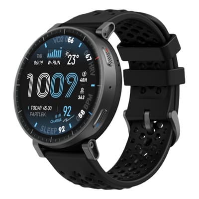 Amazfit Active Max - Reloj Inteligente Para Android Y iPhone, Visualización Amoled De 1.5 Pulgadas, Batería De 24 Días, Resistente Al Agua, Mapas Gps, Color Negro
