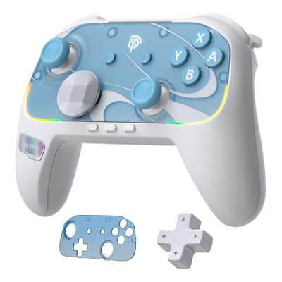 Easysmx S10 Control Inalámbrico Para Nintendo Switch 2 /switch 1,pc,android,ios,bluetooth Gamepads De Juegos 1200 Mah,botones Mecánicos,mando Celular,vibración Hd,joystick Tmr,Para Pokémon Legends