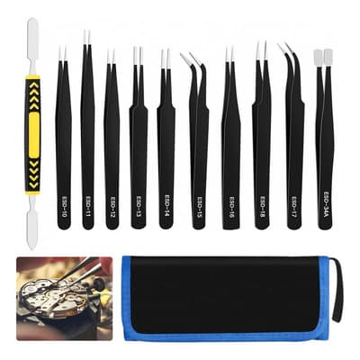 Kit Pinzas Antiestáticas Precisión Herramienta Electronica - $97.30 en Mercado Libre | PrecioMX