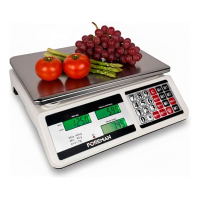 Báscula Comercial Digital Recargable 40kg Pantalla Lcd Blanco - $445.00 en Mercado Libre | PrecioMX