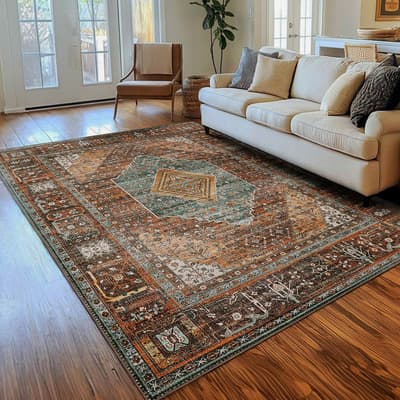 90x150cm Alfombra decorativa Rojo, adecuada para sala de estar y dormitorio, alfombra de decoración moderna para el hogar, auténtica alfombra persa y tapete de piso，150 cm largo, 90 cm de ancho