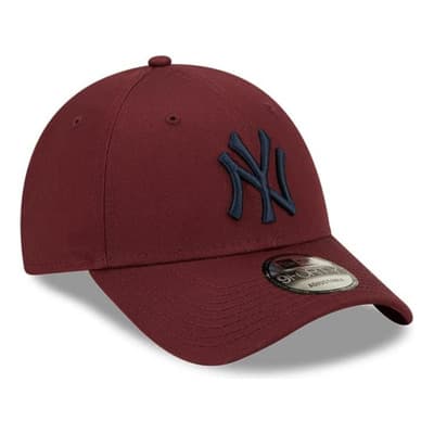New Era Gorra 9forty Yankees Guindo/negro Color Guindo Diseño De La Tela Lisa Talla Adjustable