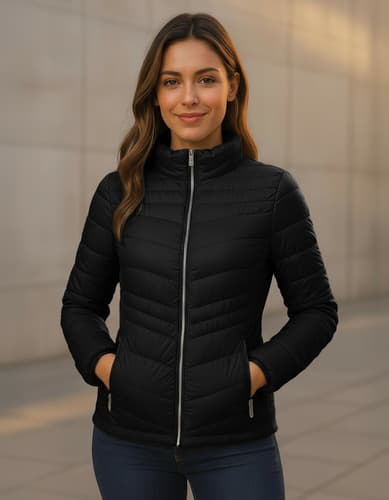 Chamarras Mujer Basica Acolchada Ligera Impermeable - $237.00 en Mercado Libre | PrecioMX