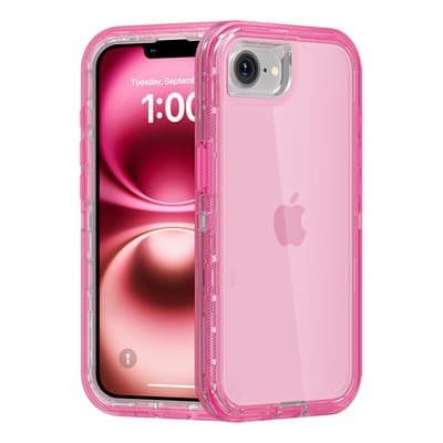 Funda Case De Uso Rudo 360 Para iPhone Transparente Antigolpes Con Marco Frontal 3 En 1 Desarmable Tpu + Pc Engrosamiento Múltiple Para Evitar Caídas Para iPhone 16 E Rosa Orilwoya - $98.00 en Mercado Libre | PrecioMX