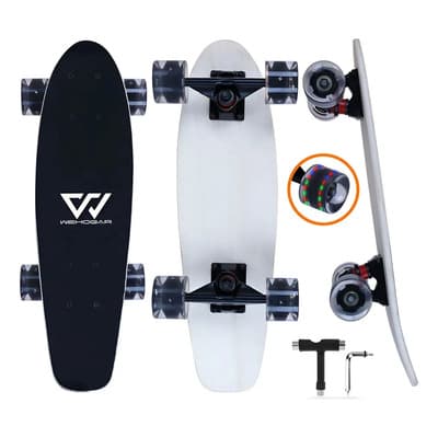 Patineta Tipo Penny Board Mini Skate Skateboard Llantas Led Freestyle Skateboard Rulemanes, Penny Blazer cruiser