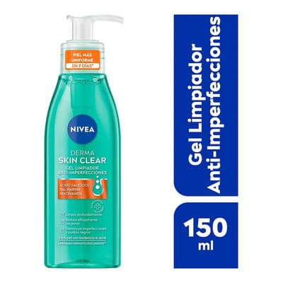 Nivea Derma Skin Clear Gel Limpiador Anti-imperfecciones 150 Ml Piel Grasa Día Y Noche Acneica Día/noche - $101.00 en Mercado Libre | PrecioMX